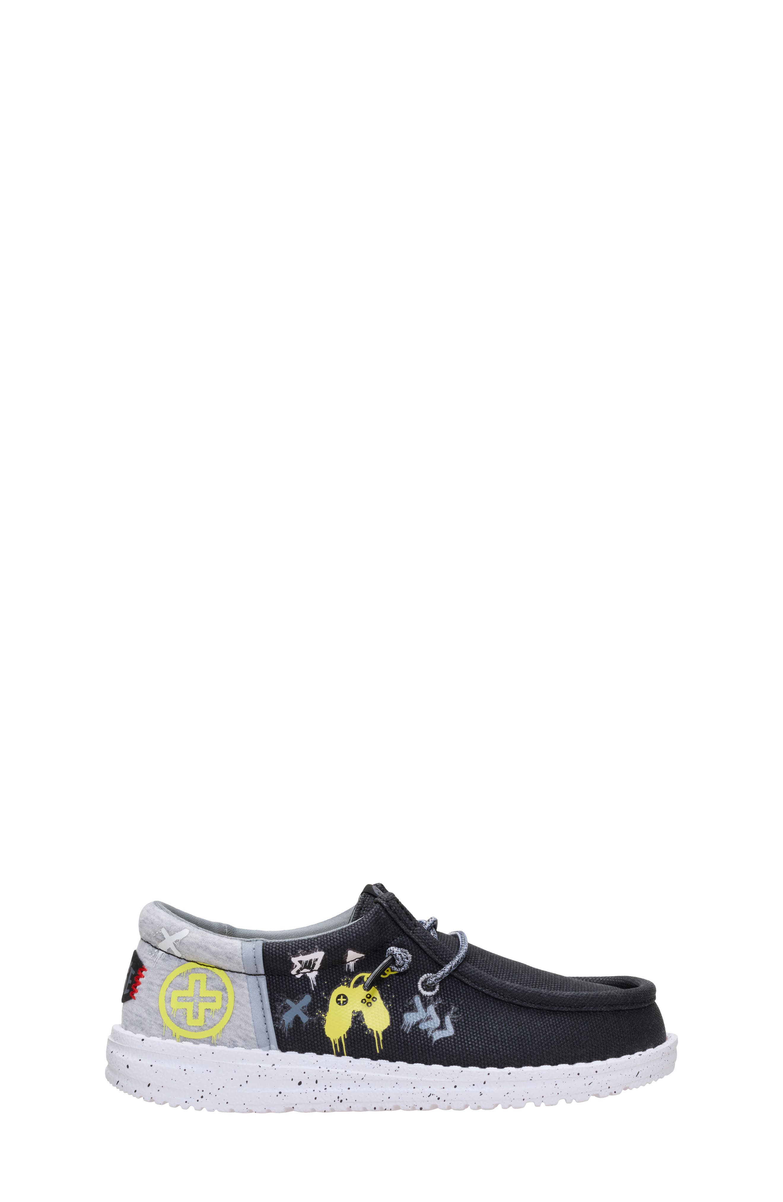 Kids' Wally Funk Y Slip-On, Alternate, color, BLACK