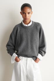 COS Rounded Cashmere Round-Neck Sweater