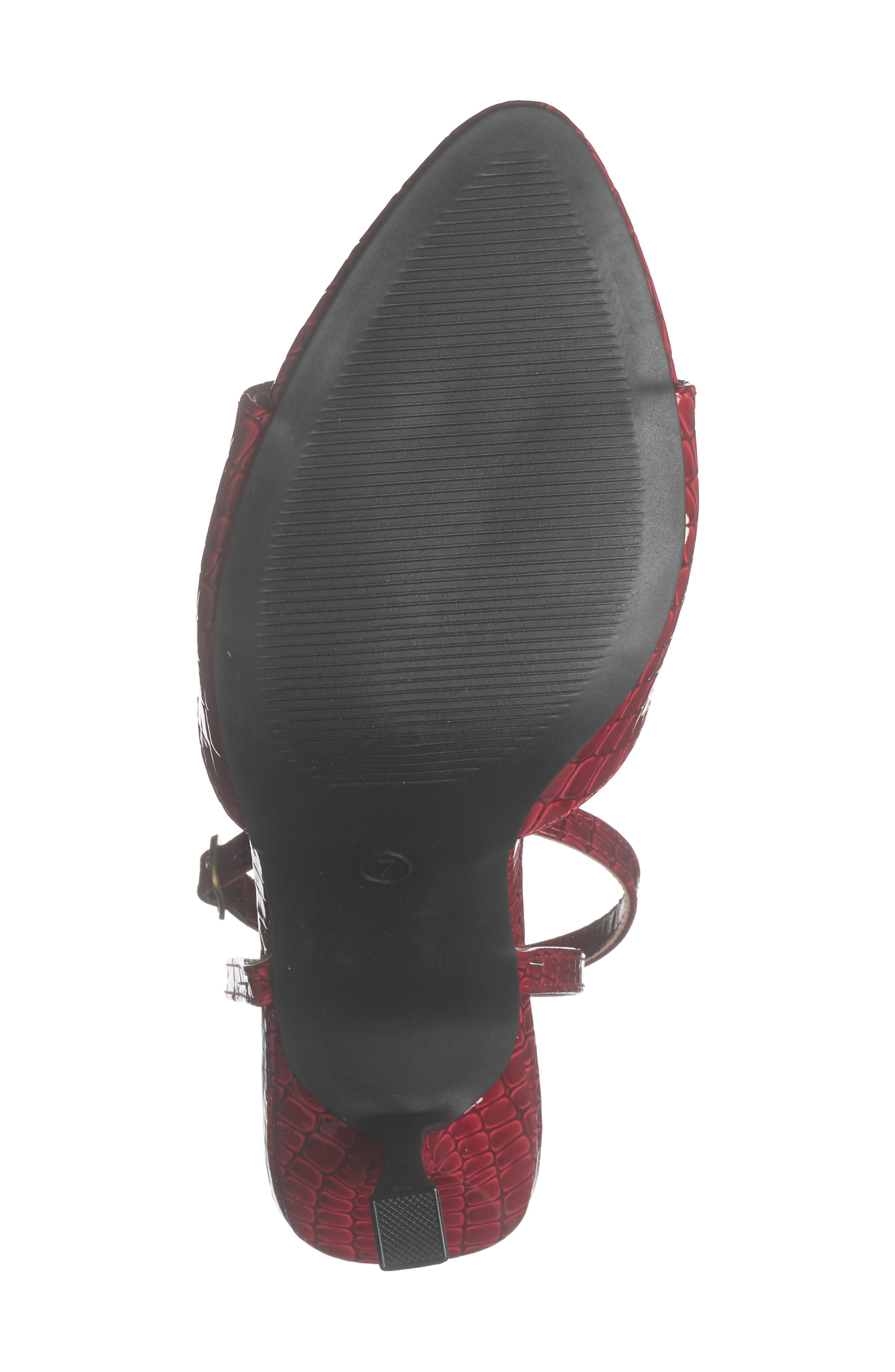 Rave Sandal, Alternate, color, RED CROCO