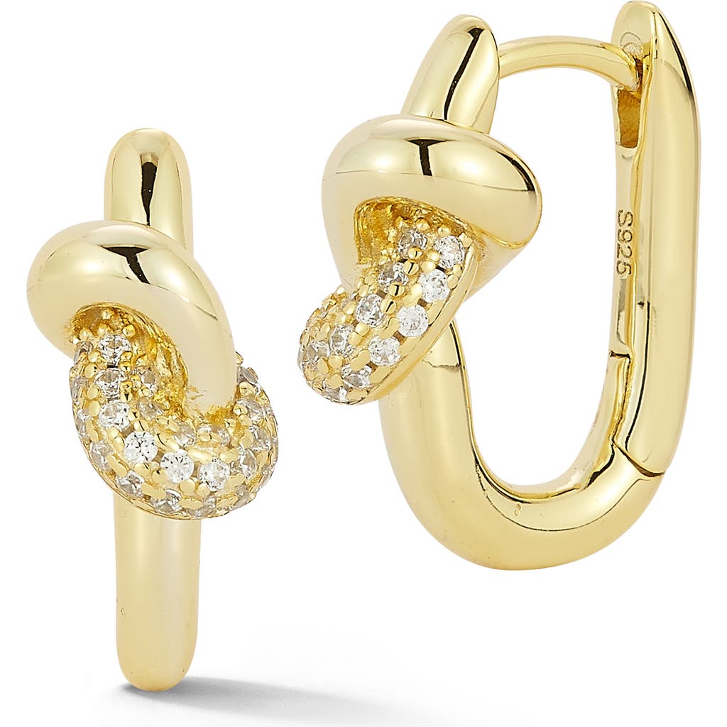 GLAZE JEWELRY Love Knot Hoop Earrings in Gold at Nordstrom Rack