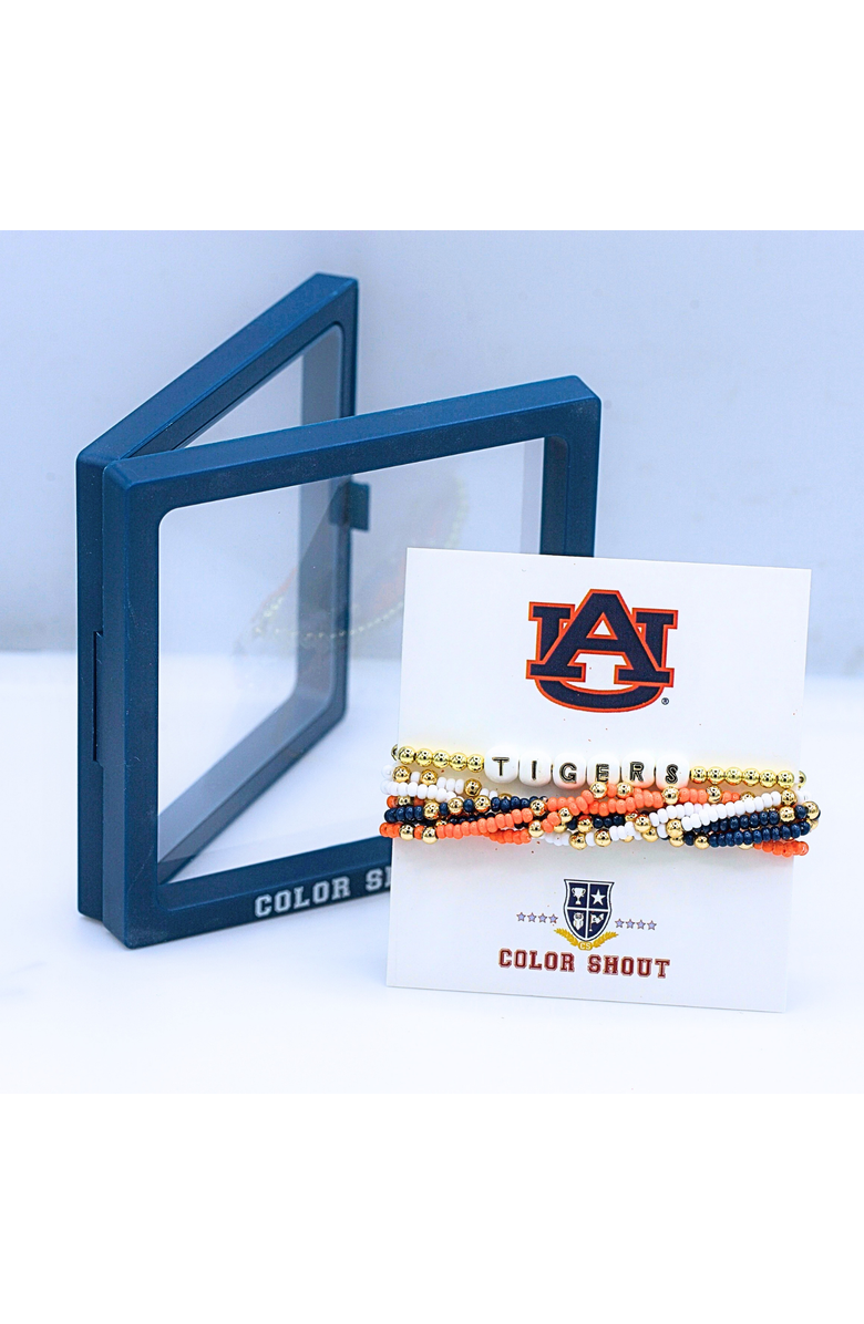 Color Shout Auburn Lucky 7 Bracelet Set, Alternate, color, Yellow Gold