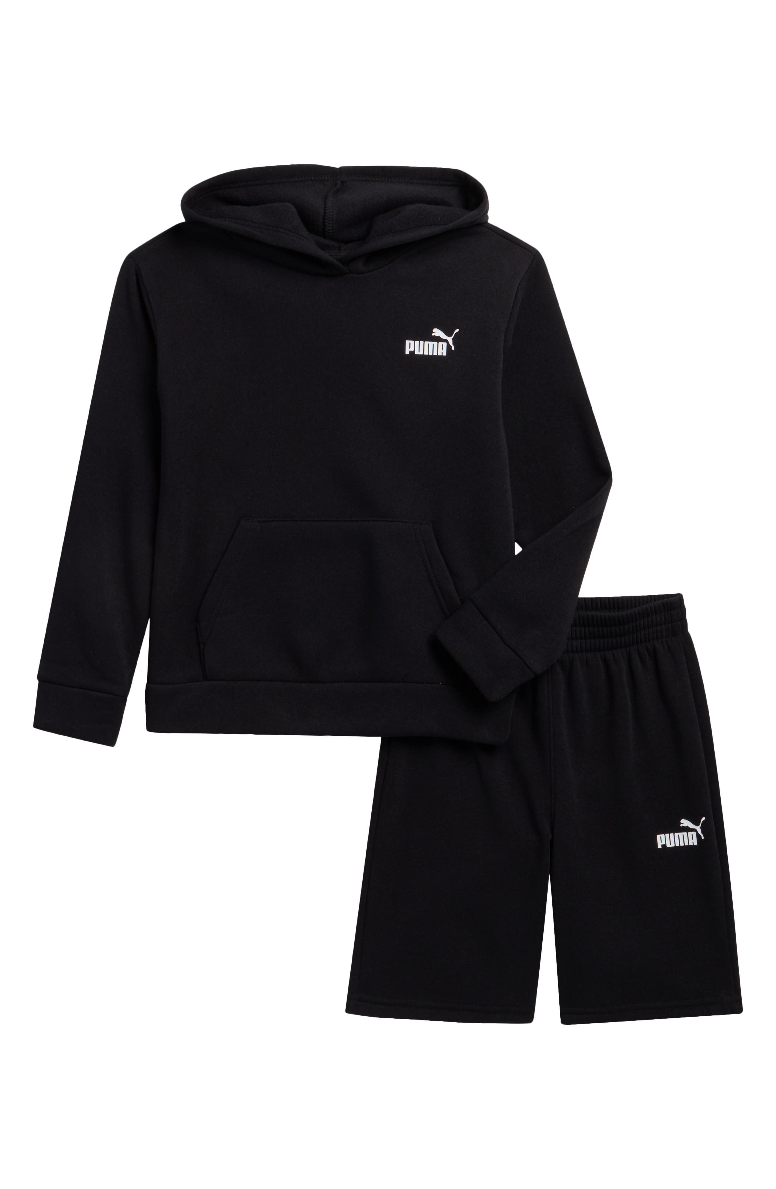 Kids' Fleece Hoodie & Shorts Set