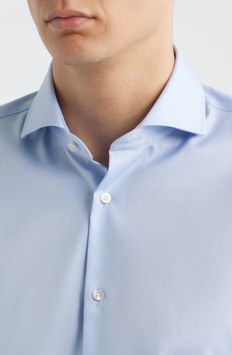BOSS P-Hank Slim Fit Cotton Dress Shirt, Alternate, color, Light Pastel/ Blue