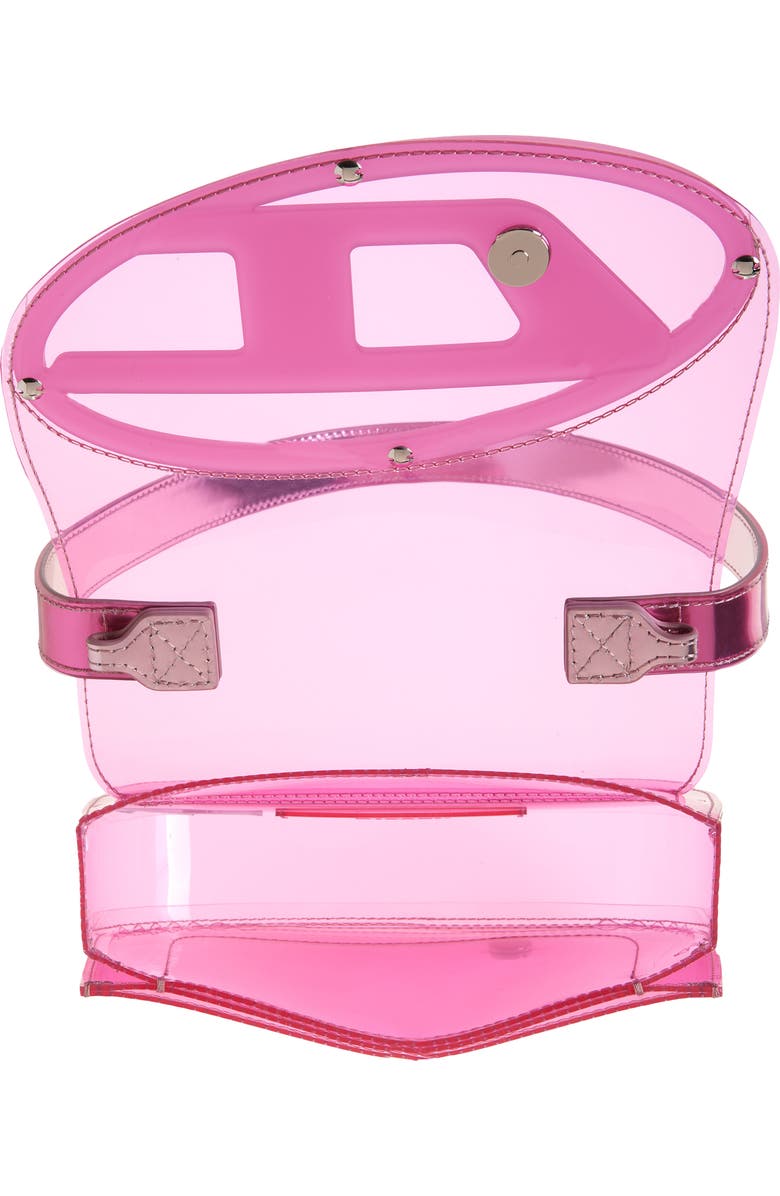DIESEL<sup>®</sup> 1DR Logo Clear Shoulder Bag, Alternate, color, Pink