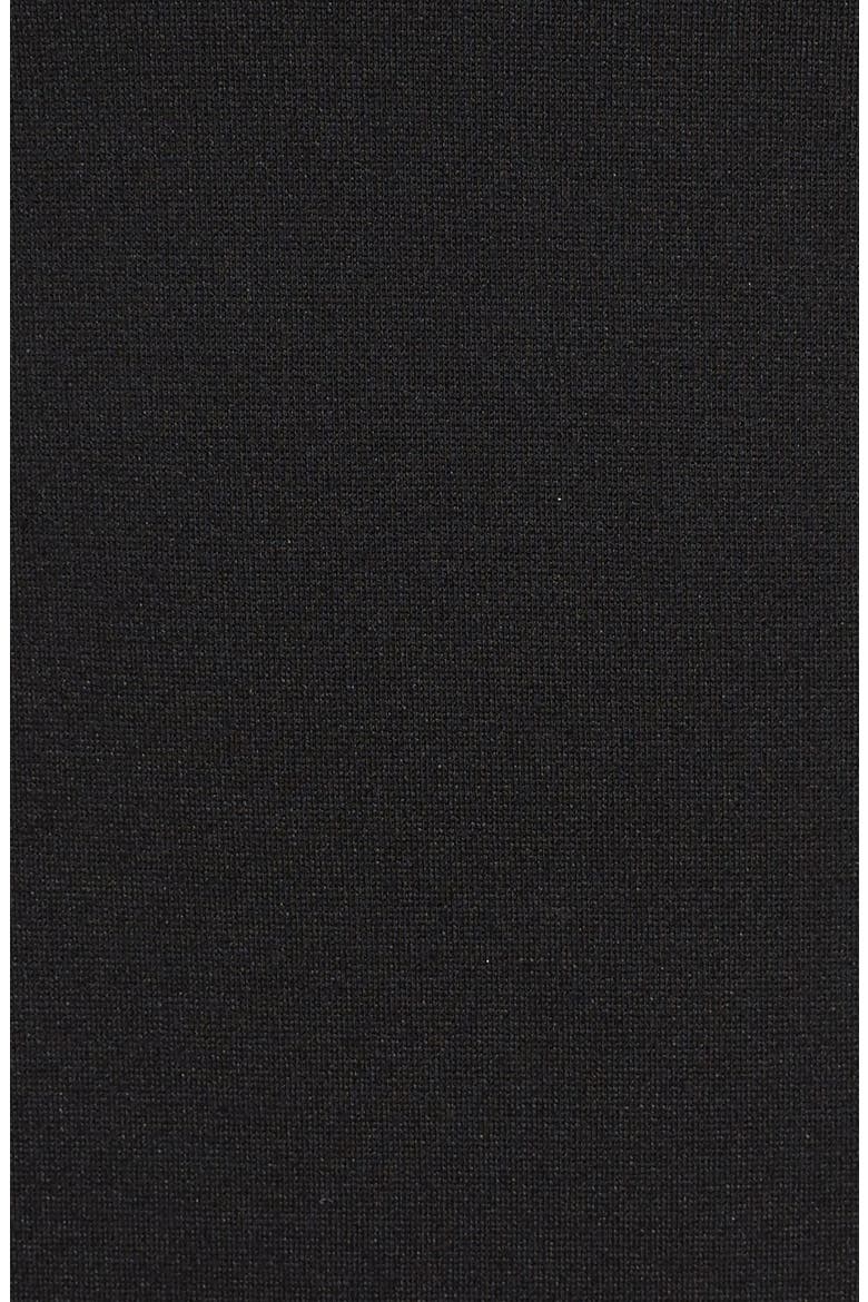 Seamed V-Neck Ponte Sheath Dress, Alternate, color, BLACK