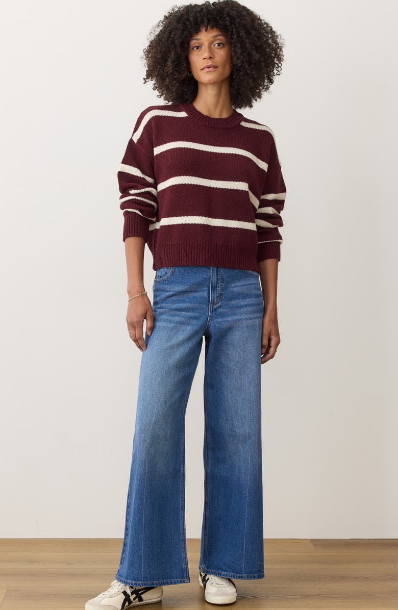 Marine Layer Charlie Wide Leg Jeans, Alternate, color, Medium Wash