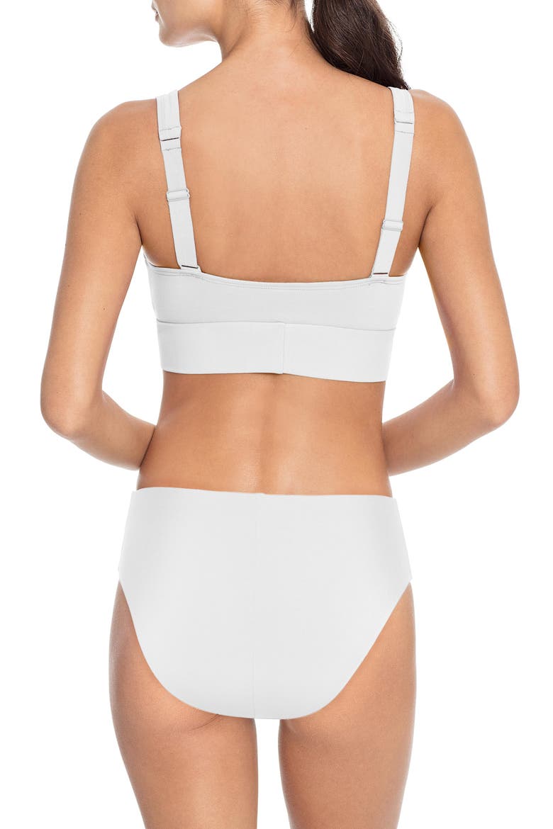 Ava High Waist Bikini Bottoms, Alternate, color, WHITE