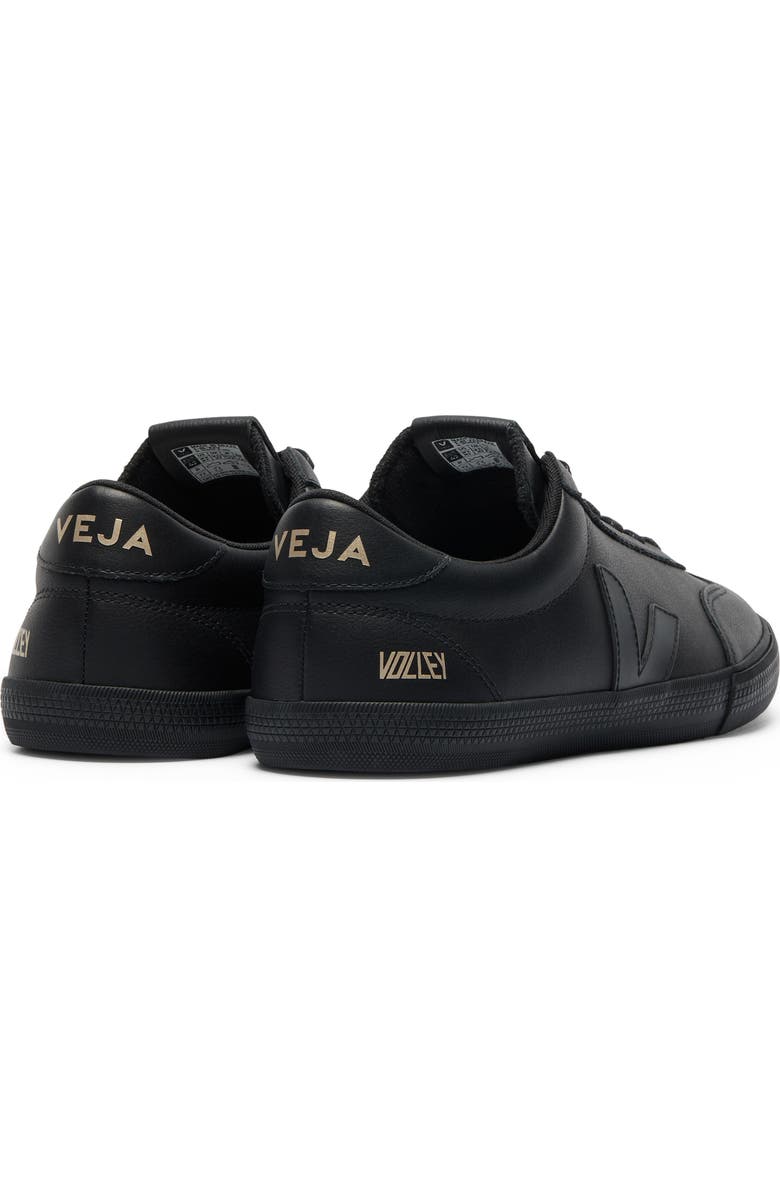 Veja Volley Leather Sneaker, Alternate, color, Full Black