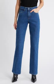 BOSS Parkway High Waist Flare Leg Jeans