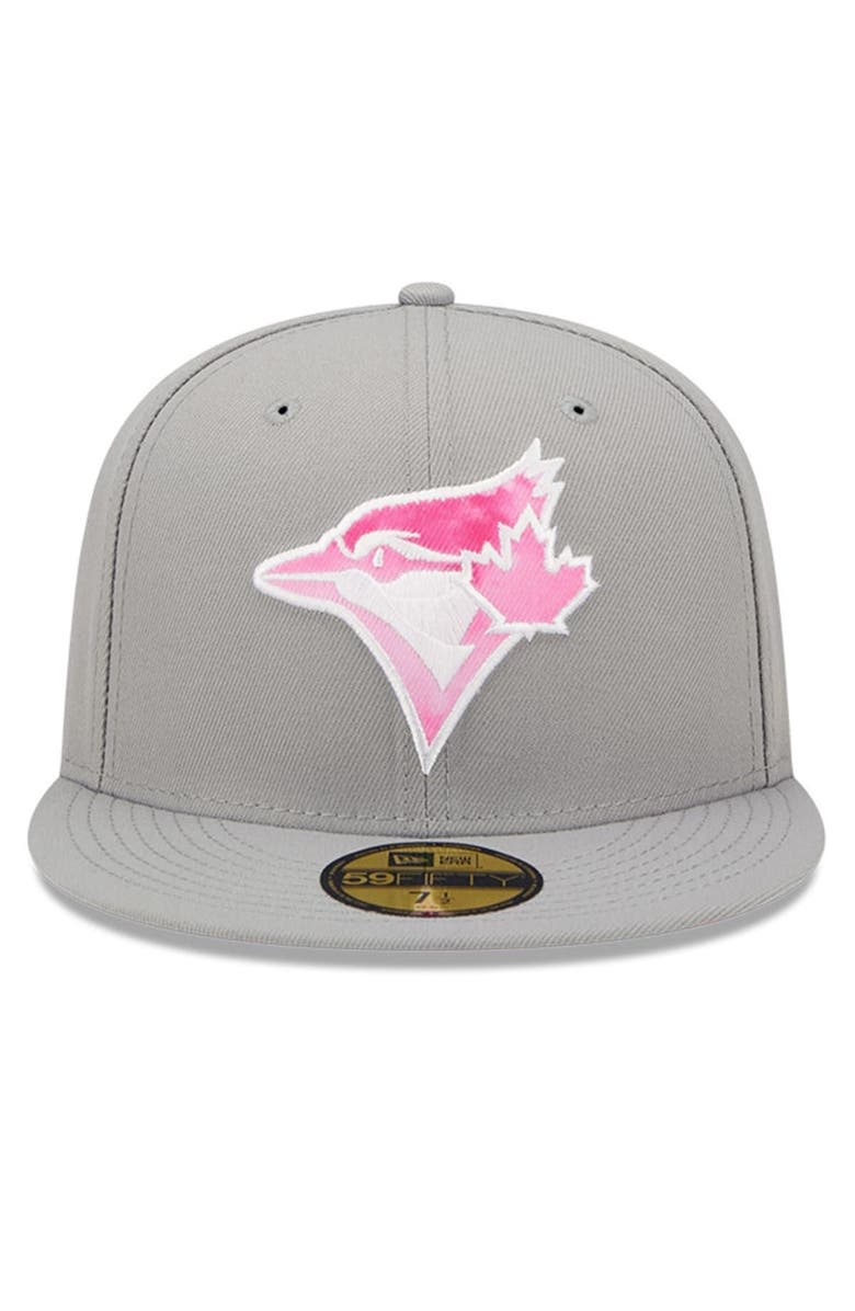 New Era Men's New Era Gray Toronto Blue Jays 2022 Mother's Day On-Field 59FIFTY Fitted Hat, Alternate, color,