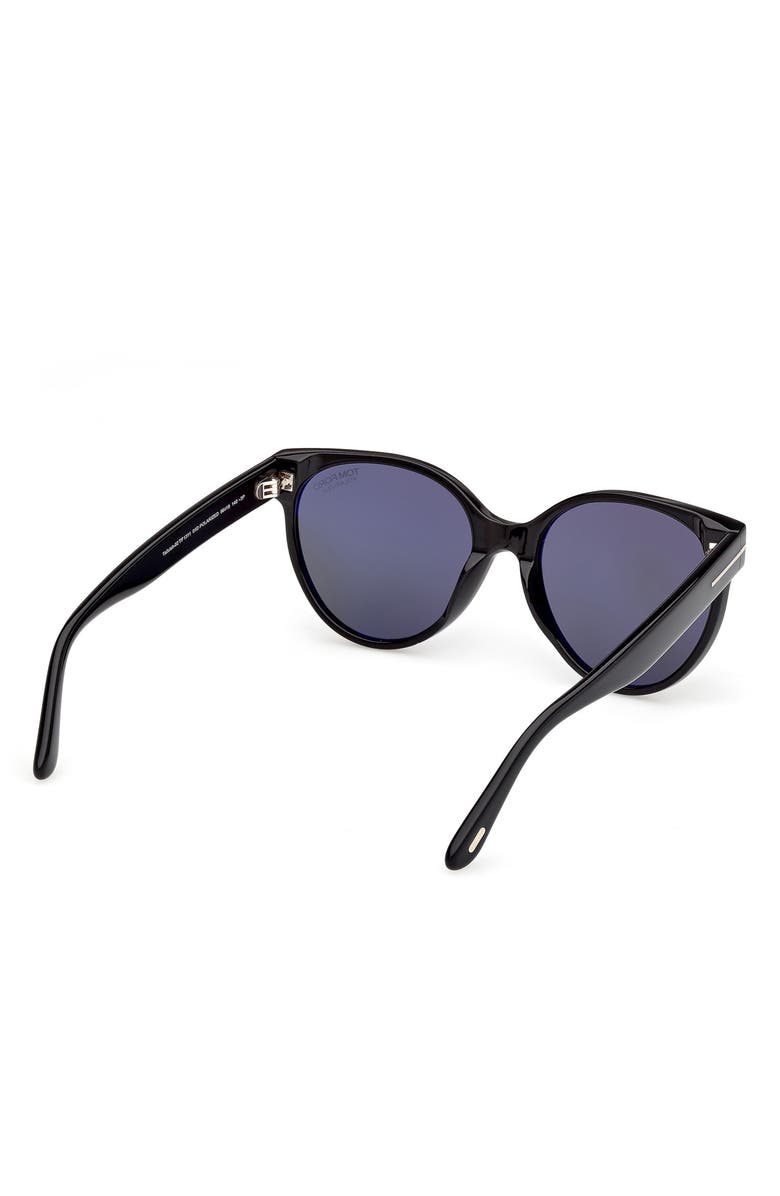TOM FORD Tallulah 56mm Polarized Round Sunglasses, Alternate, color,