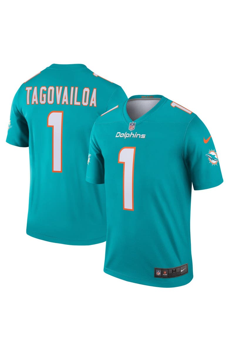 Nike Men's Nike Tua Tagovailoa Aqua Miami Dolphins Legend Jersey, Main, color, Aqua