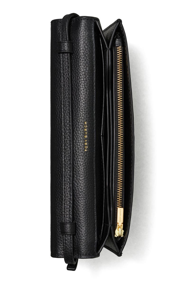 Tory Burch McGraw Leather Wallet Crossbody, Alternate, color,