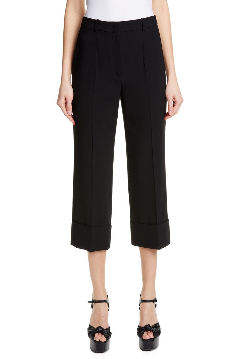 Michael Kors Collection Cuffed Crop Pants, Main, color,