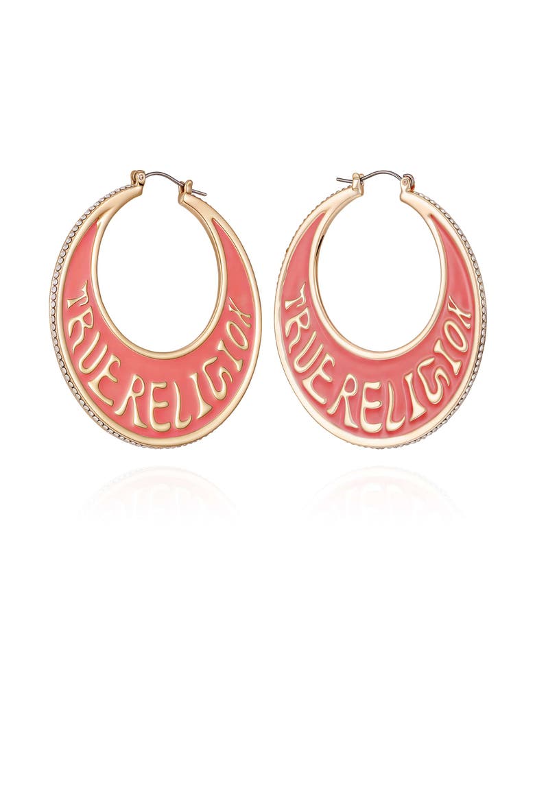Logo hoop, Alternate, color, ROSEGOLDTONE