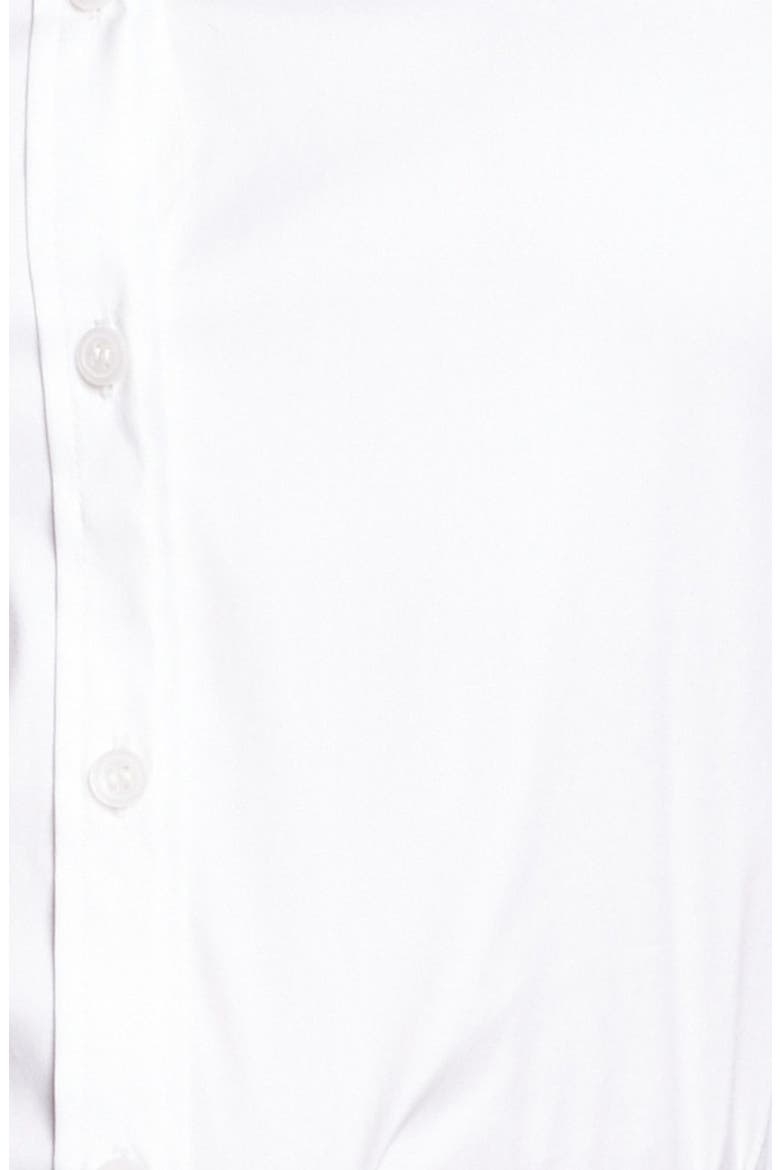 LONG SLEEVE STRETCH POPLIN BLOUSE, Alternate, color, WHITE