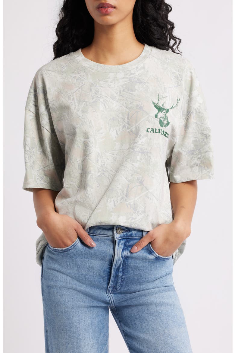 Big Bear Camp Camo Print Graphic T-Shirt, Main, color, LEAF CAMO