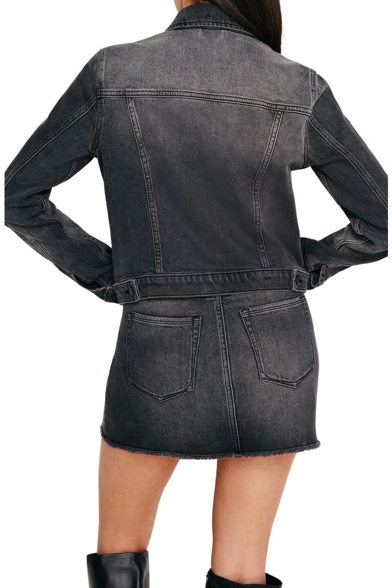 Committed to Fit Denim Jacket, Alternate, color, BLACK352