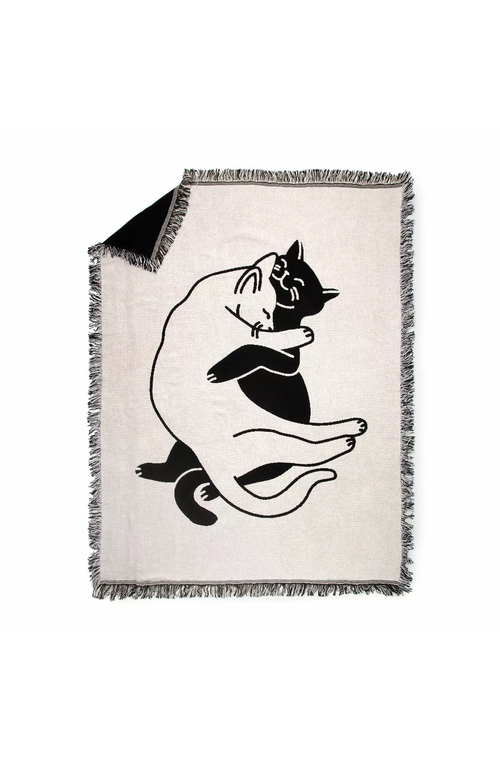 Uncommon Goods Snuggle Cat Throw Blanket