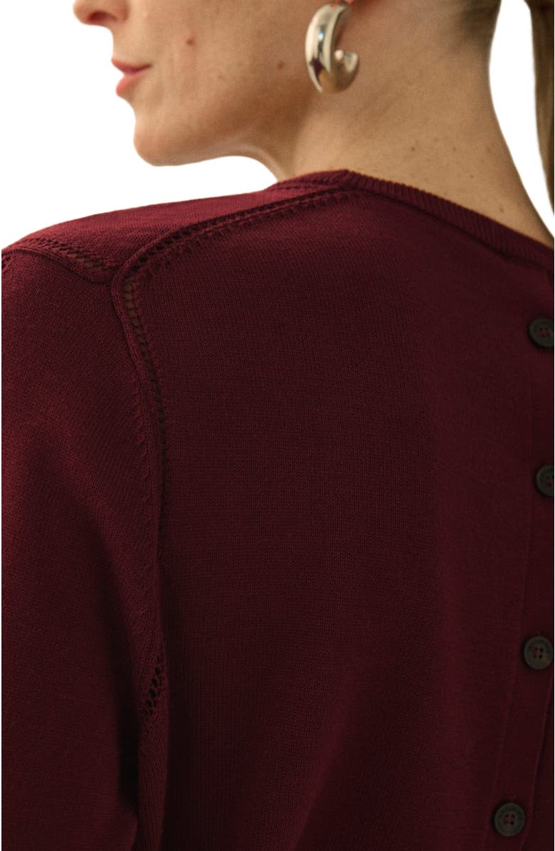 M.M.LaFleur Larissa Pointelle Sweater - Cotton Silk Knit, Alternate, color, 