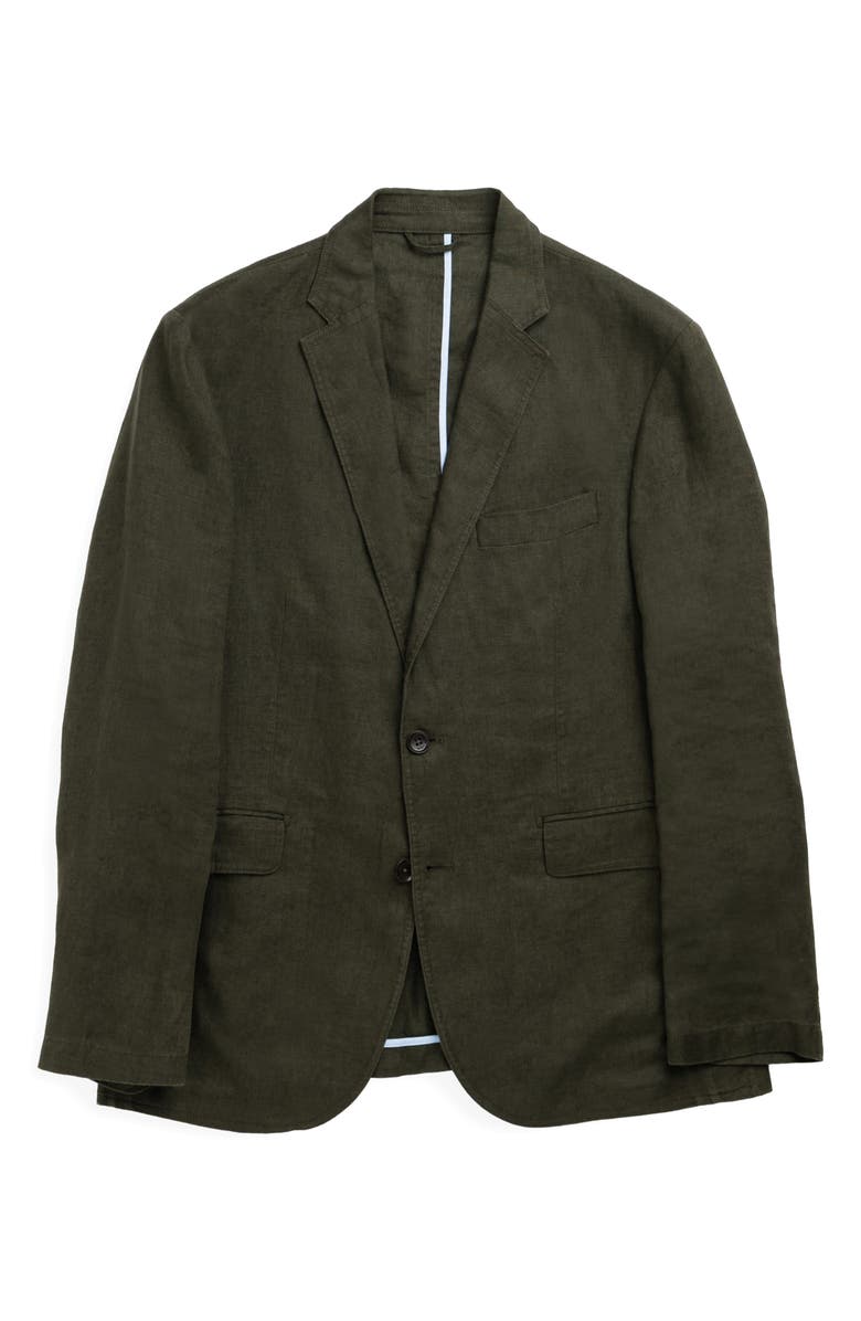 Rodd & Gunn Resort Linen Jacket, Alternate, color, Dark Olive