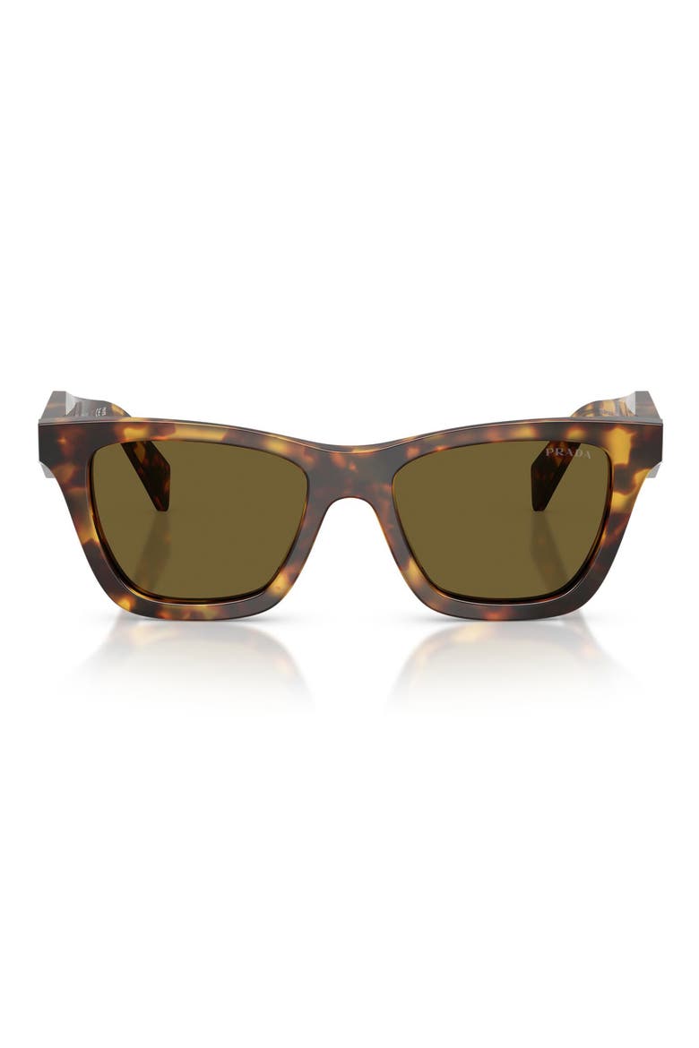 52mm Butterfly Sunglasses, Main, color, HONEY TORTOISE / DARK BROWN