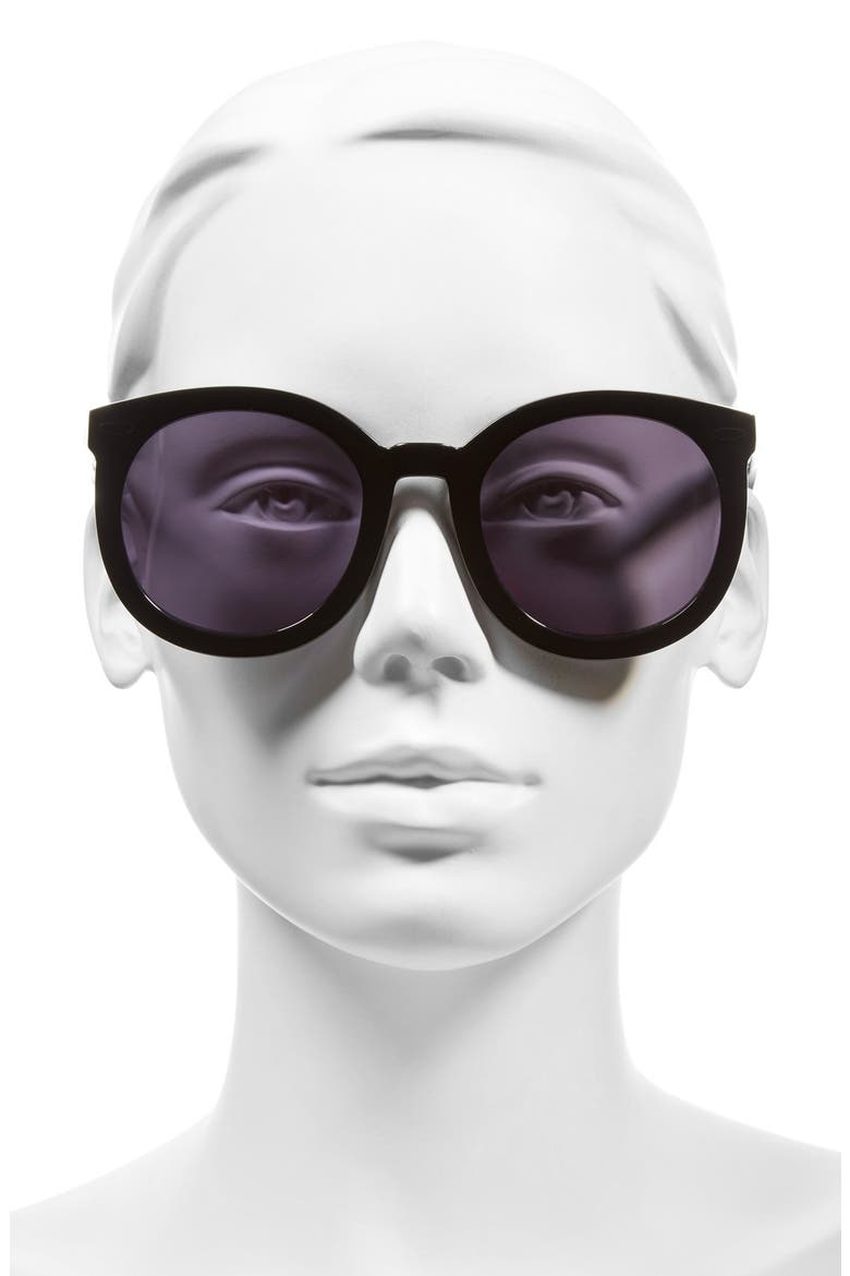 Super Duper Strength 55mm Sunglasses, Alternate, color, BLACK