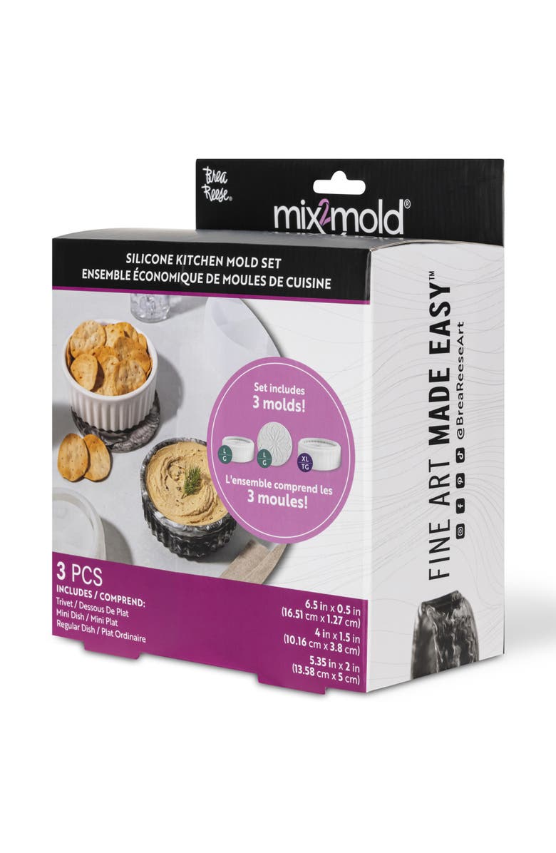 Brea Reese Mix2Mold Molds Value Set Kitchen 3Pc, Alternate, color, Multicolored
