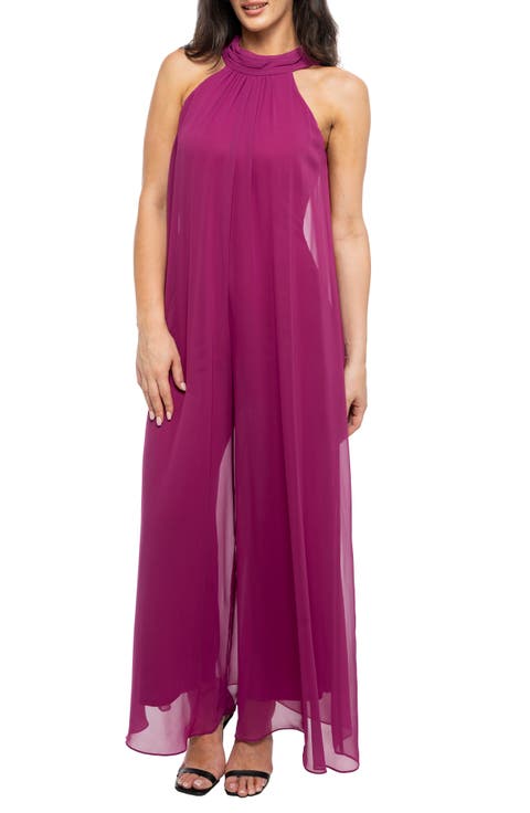 Chiffon Wide Leg Jumpsuit