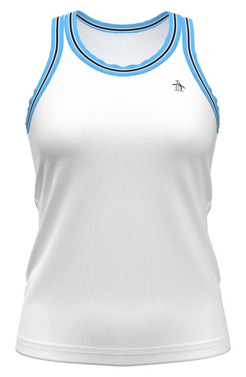 Contrast Rib Racerback Tank