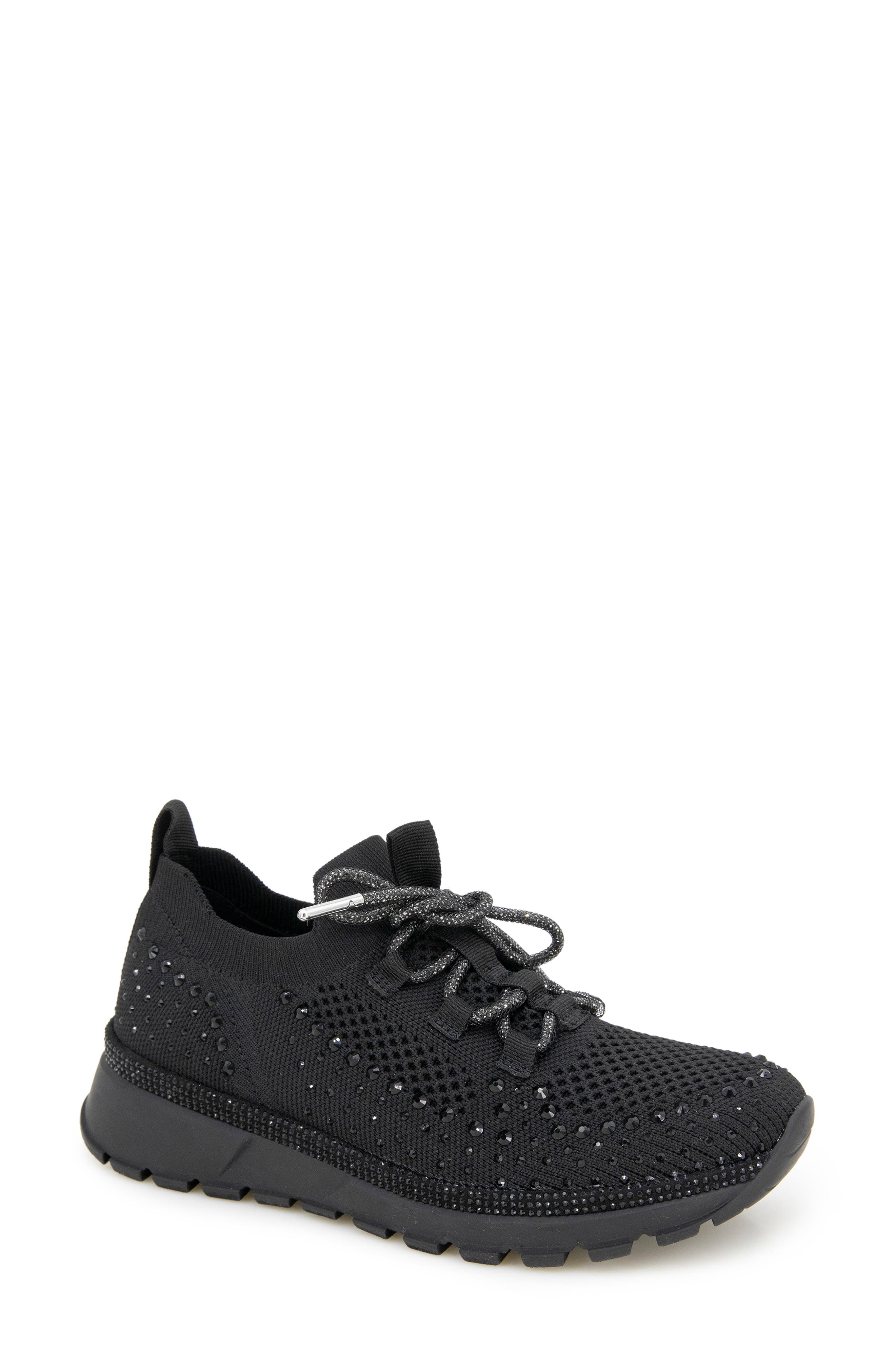 Reaction Kenneth Cole Kacey Rhinestone Knit Sneaker