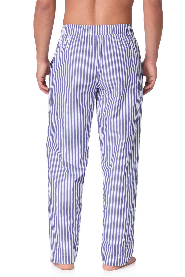 Stripe Cotton Pajama Pants, Alternate, color, NAVY 3D STRIPE