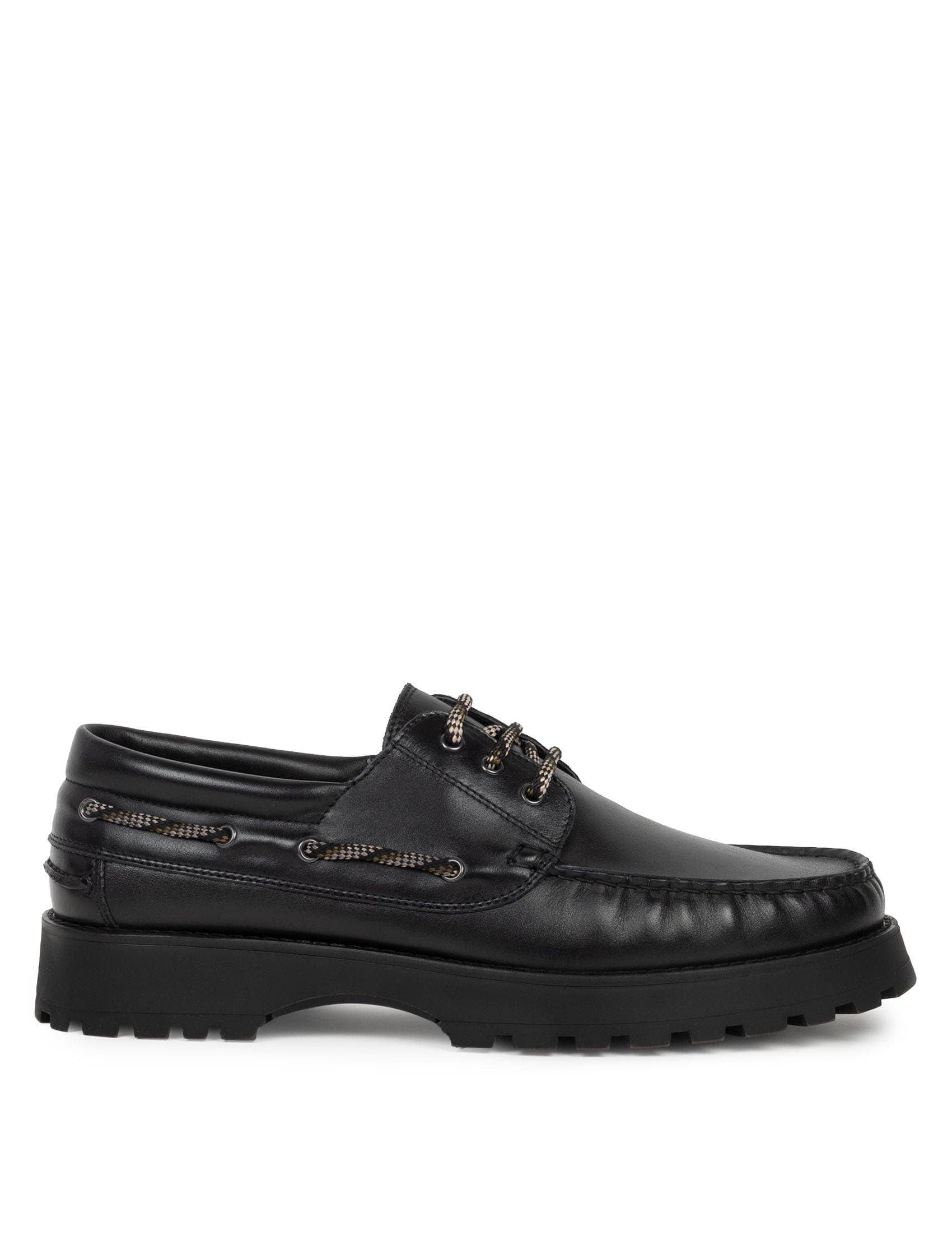 Leif Boat Shoes, Main, color, Intense Black