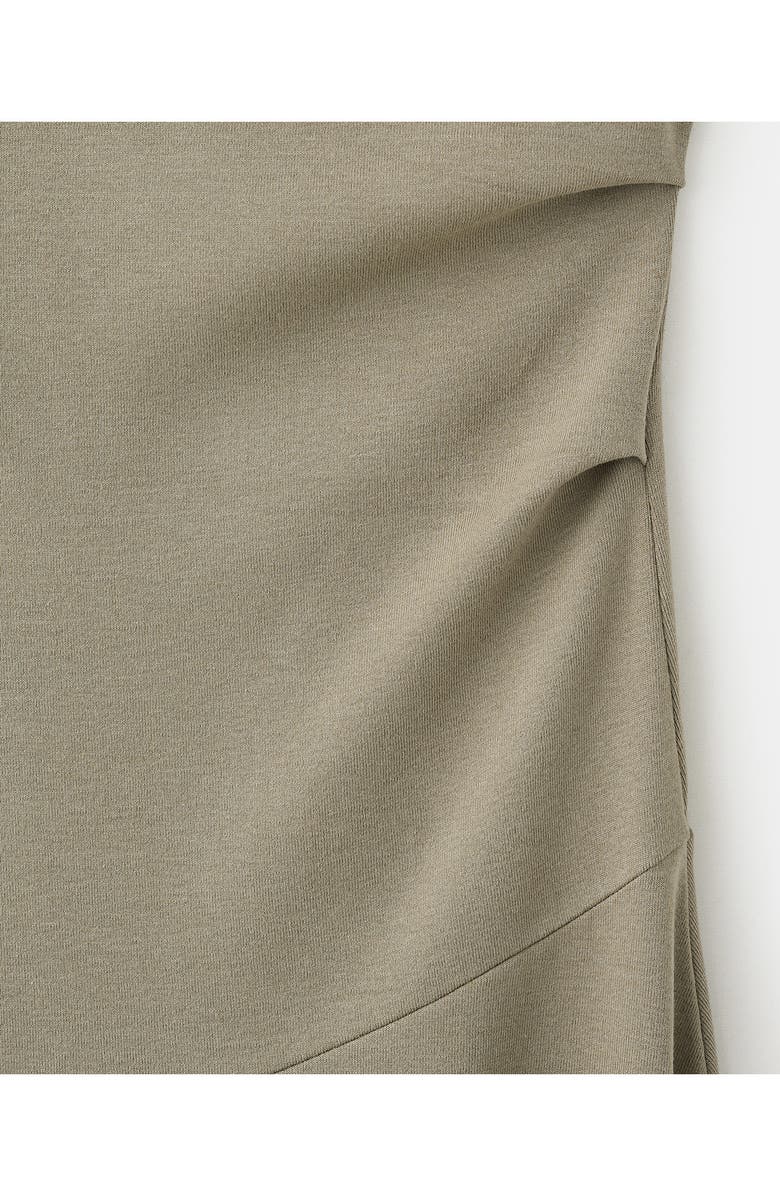 MANGO Asymmetric Cut Draped Midi Dress, Alternate, color, 