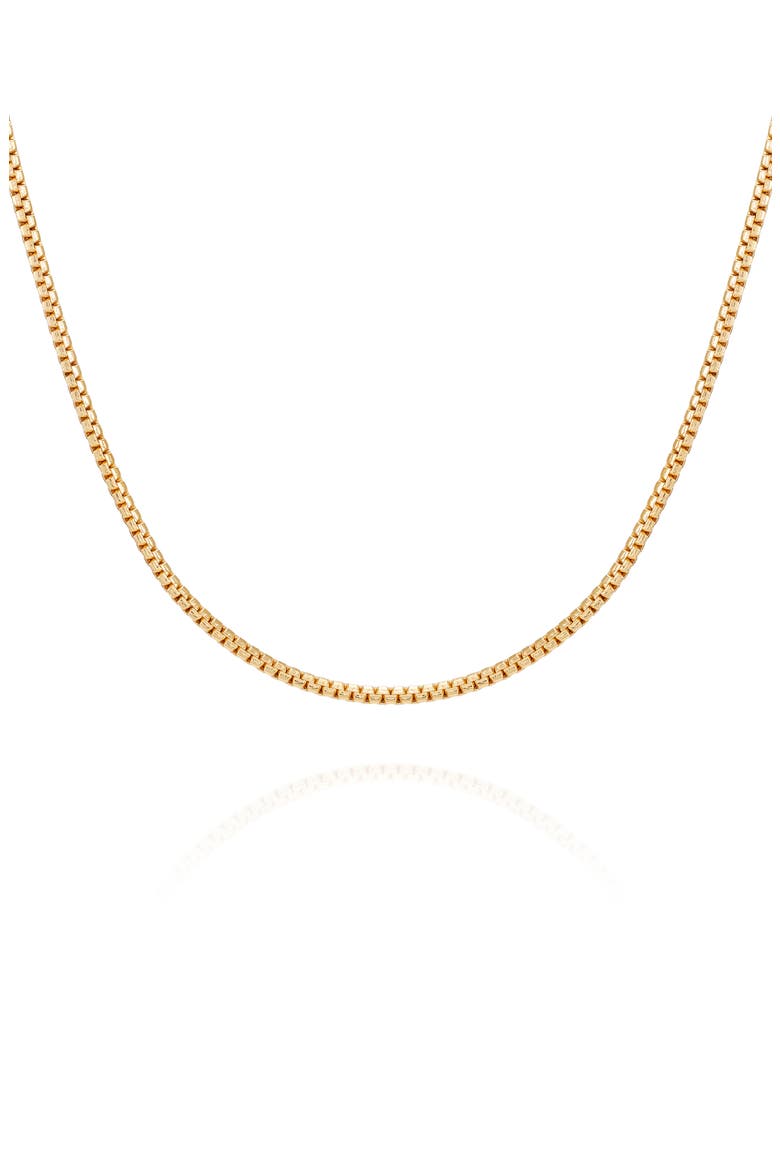 Box Chain Necklace, Main, color, GOLDTONE