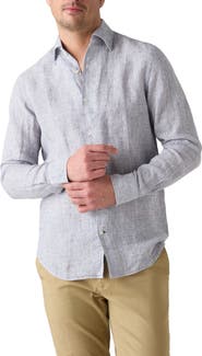 Robert Talbott Morgan Medium Stripe Linen Shirt