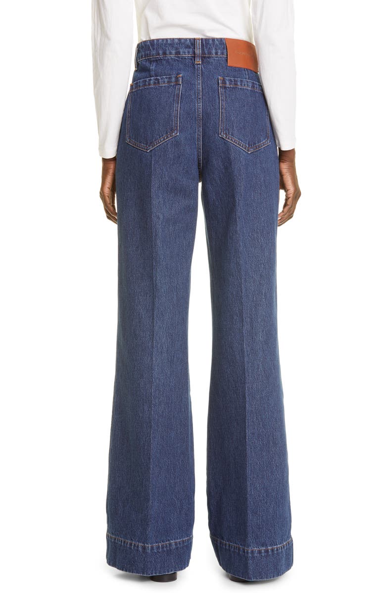 Victoria Beckham Alina Flare Leg Jeans, Alternate, color, 