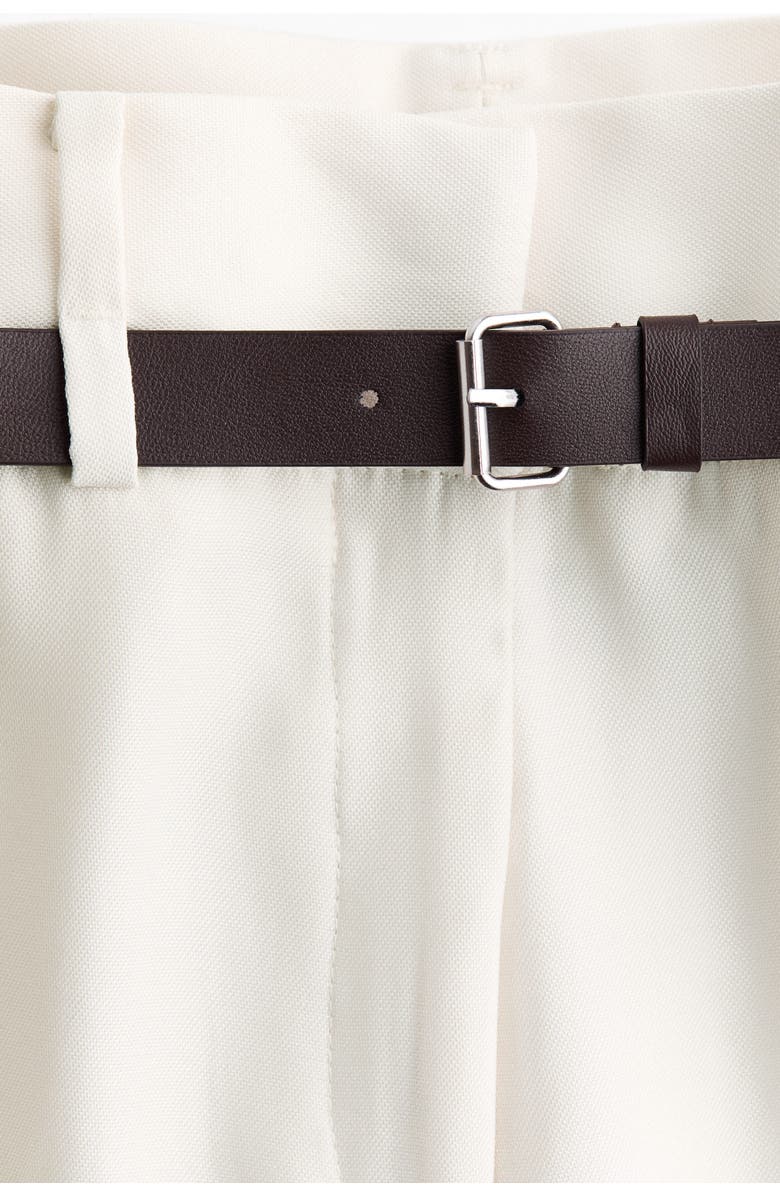 H&M Belted Tailored Trousers, Alternate, color, 