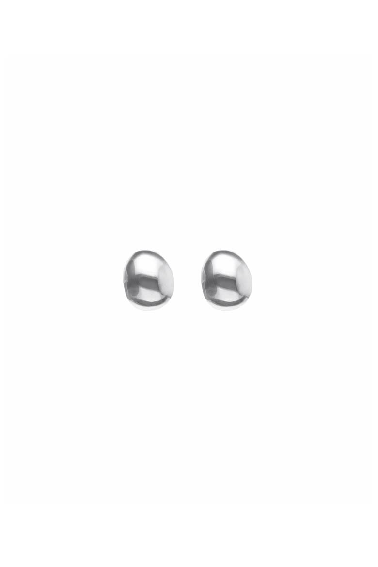 Silver-Tone Sphere Earrings, Main, color, Silver