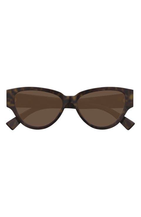 56mm Polarized Cat Eye Sunglasses