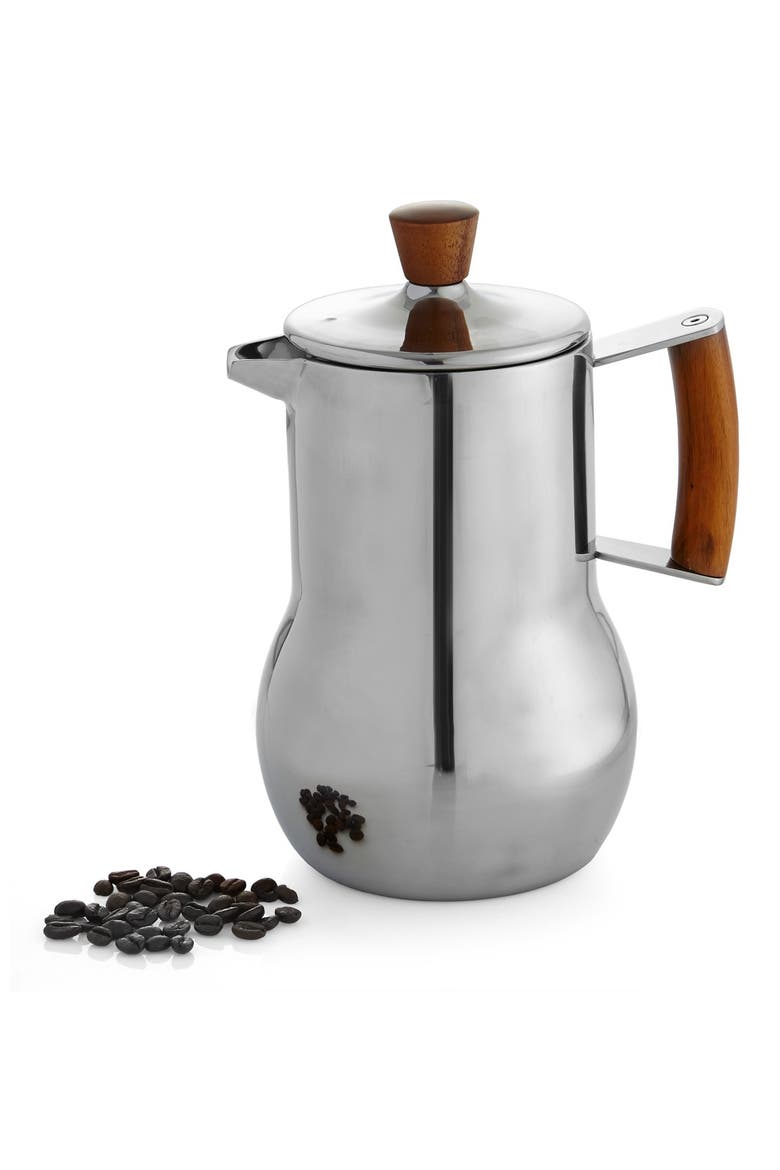 'Bulbo' French Press, Alternate, color, SILVER