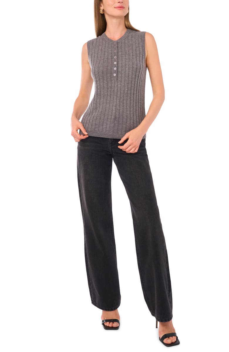 Halogen<sup>®</sup> Button Sweater Tank, Alternate, color, Gravel Gray