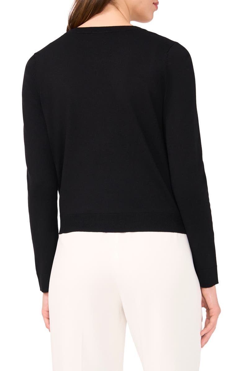 Halogen<sup>®</sup> V-Neck Cardigan, Alternate, color, Rich Black