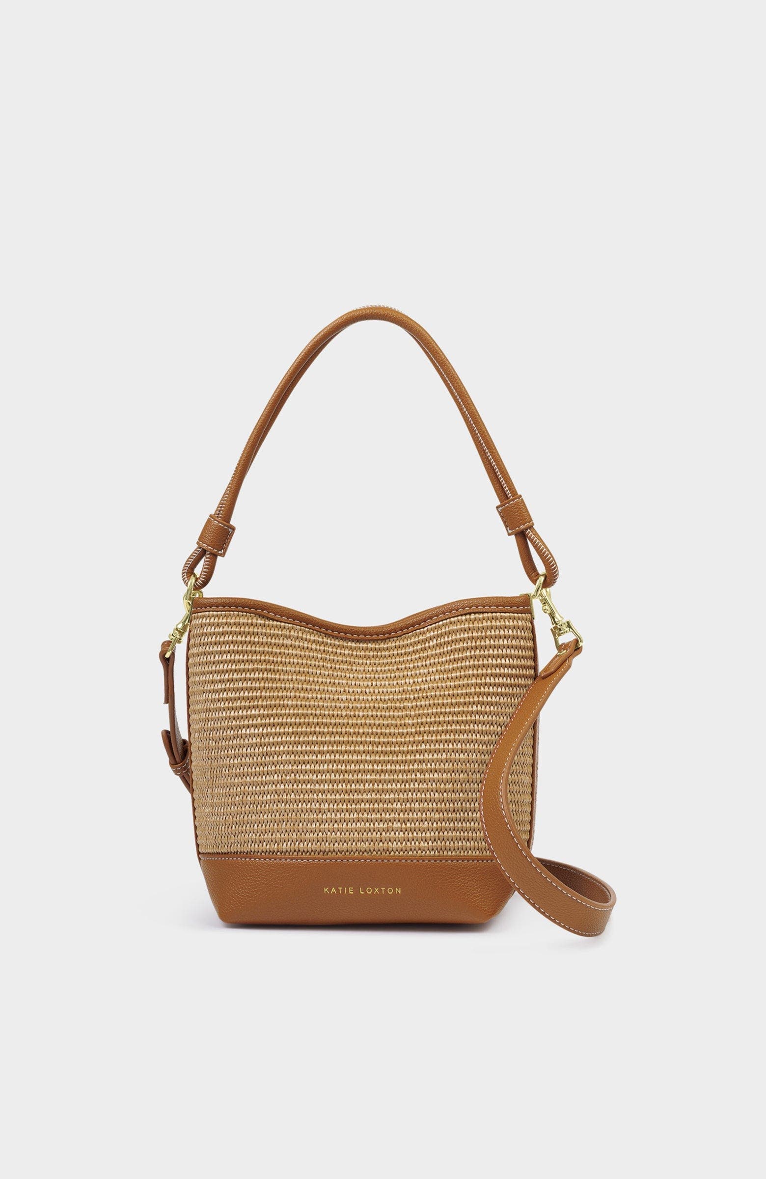 Katie Loxton Sorrento Bucket Bag, Main, color, Cognac