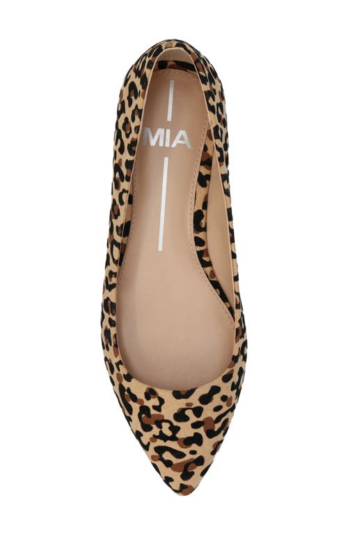 Shop Mia Avi Pointed Toe Flat In Jaguar