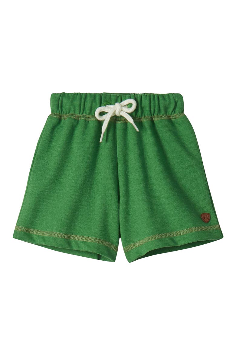 Kids' Summer Camping Cotton T-Shirt & Pull-On Shorts Set, Alternate, color, SAGE