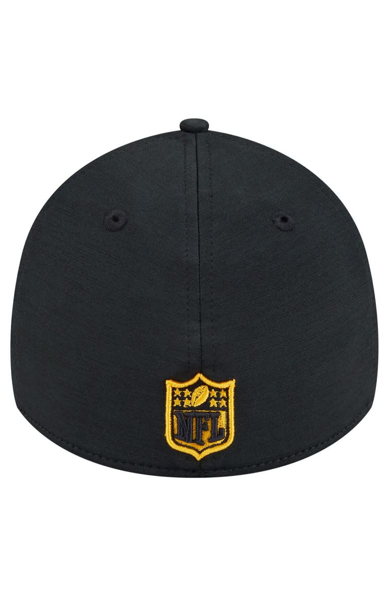 New Era Men's New Era  Black Pittsburgh Steelers Stripes 39THIRTY Flex Hat, Alternate, color, Black