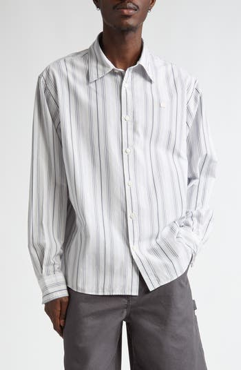 Acne Studios Liur Stripe Button Down store Shirt Size 36