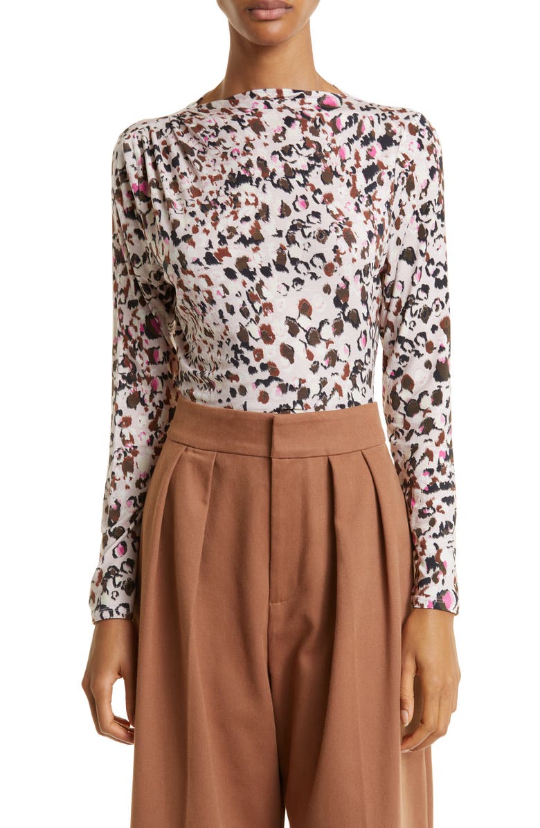 Ted Baker London Eyleen Print Knit Top, Main, color, 