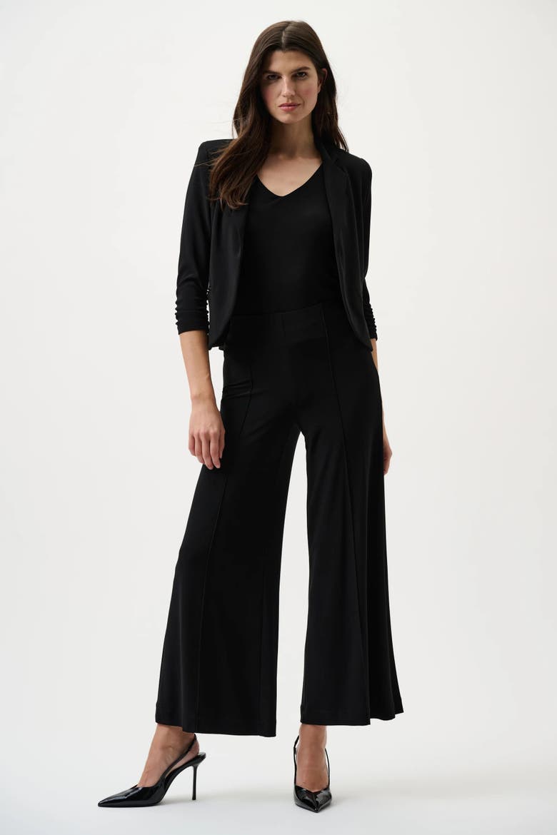 Classic Pull-On Wide Leg Pants, Alternate, color, Black